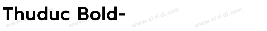Thuduc Bold字体转换